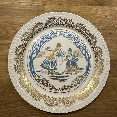 Buy Spode Bone China Christmas Pastimes Plate 1983 Limited Production • 5£