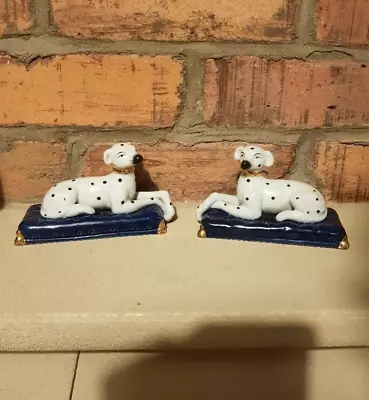 Buy Pair Of Antique Staffordshire Dalmatians  X2 Pair. • 40£