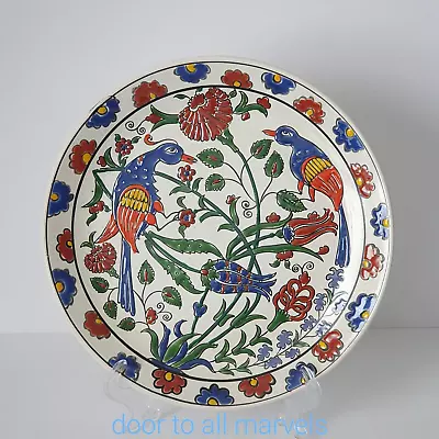 Buy Rodos Ceramic Birds Plate Hand Made & Painted Greece Folk Art 9.5  • 27.03£