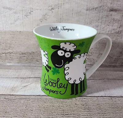 Buy Irish Wooley Jumpers Mug Green White Sheep Clover • 13.04£