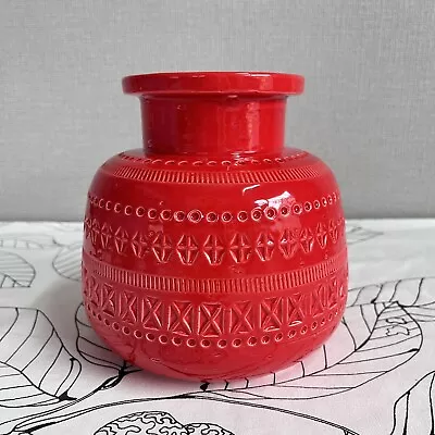Buy Flavia Bitossi Flower Vase Made In ITALY Italian Ceramic Red • 129.54£