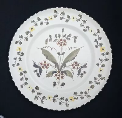 Buy Vintage Decorative Ceramic Plate Hand Painted Martan Portugal Flowers MCM 2#2 • 32.57£