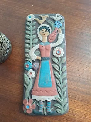 Buy Vintage Dutch Pottery Wall Plaque In Excellent Condition No Damage 28cm X 12cm  • 11£