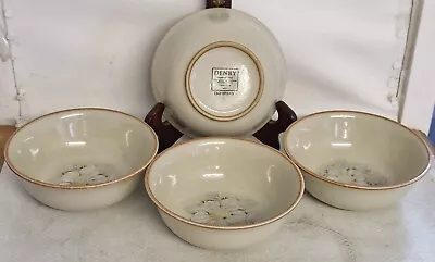 Buy Set Of 4 Vintage Denby Handcrafted Fine Stoneware Daybreak Bowls • 10£
