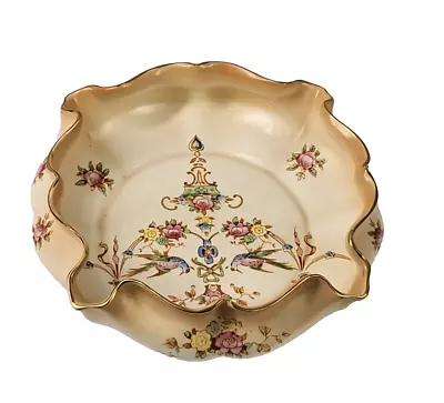 Buy Crown Devon Fielding Decorative Dish Bowl Vintage Eva Pattern Rare Antique 0943 • 15£