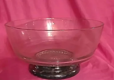 Buy VTG Duchin Gifts Clear Glass Bowl With Silver Plate Pedistal • 18.63£