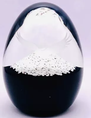 Buy Caithness Glass Paperweight Snowy Mountain Peak With Etched Soaring Eagle • 18£