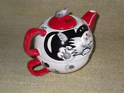Buy Price Kensington 'Paws For Tea' Cat Teapot / Teacup Combination • 8£