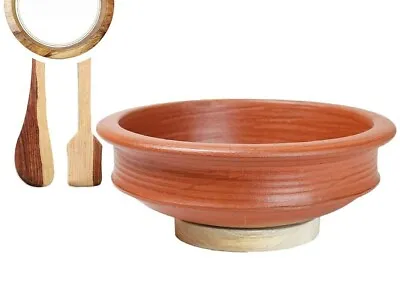 Buy Handmade Unglazed Terracotta Clay Pottery Mud Pot Earthen Handi For Cooking 4Ltr • 134.77£