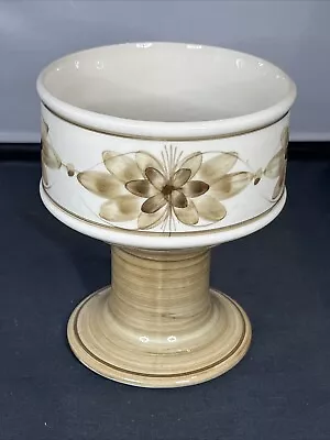 Buy Jersey Pottery Candle Holder Cream Beige For Pillar Candle 8cm Diameter VGC • 6.90£