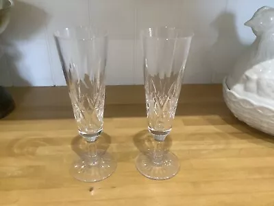 Buy 2x Cut Glass Champagne Flutes • 8.50£