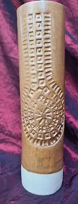 Buy Vintage Retro Mcm Padarn Pottery Welsh Studio Pottery Tall Cylinder Vase 22cm • 12£