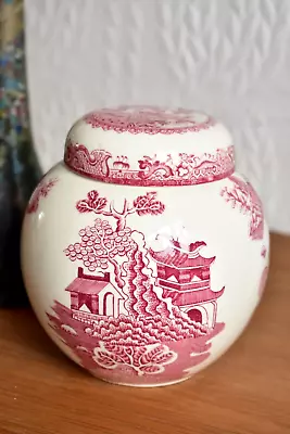 Buy Masons Ironstone China Red / White Ginger Jar • 14£