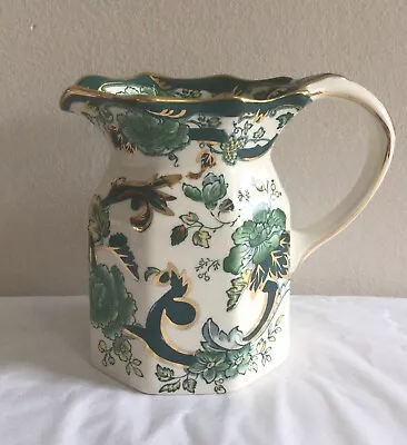 Buy VINTAGE Masons Patent Ironstone CHARTREUSE Jug • 9.99£