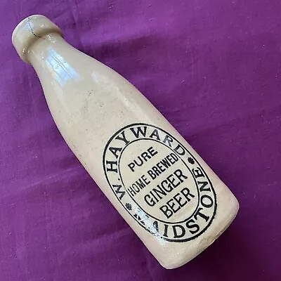 Buy Rare Nice Old Antique Pottery Ginger Beer Bottle W.HAYWARD Maidstone KENT • 4.99£