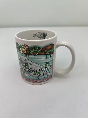 Buy Vintage Manatee Ceramic Collectible Coffee Mug Sea World Theme Park Cup  • 18.44£