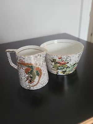 Buy Vintage C1925 TF&S Phoenix Ware Sugar Bowl And Milk Jug • 5.99£