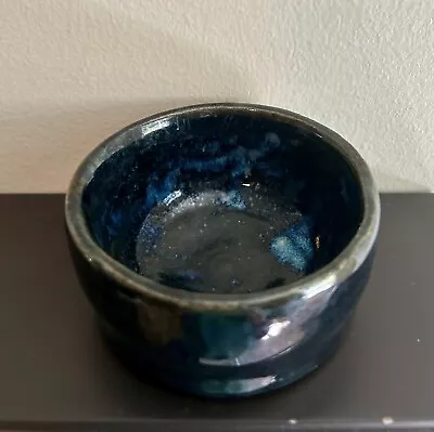 Buy Beautiful Pottery Bowl Black/blue Handmade Handcrafted Local Artist • 13.98£