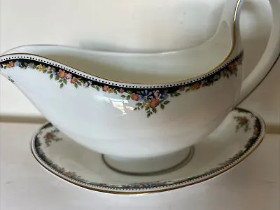 Buy Wedgwood Osborne Pattern R4699  Gravy Boat / Jug And Stand • 37.90£