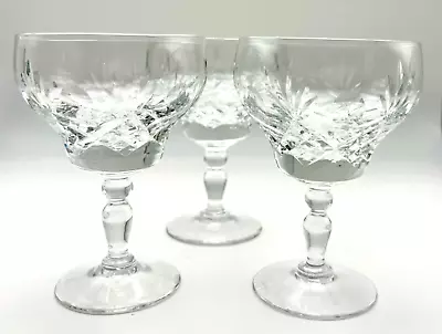 Buy 3 Royal Brierley Crystal Champagne Glasses Elizabeth Pattern Replacement Glasses • 40.14£