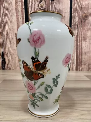 Buy Franklin Porcelain The Country Garden Butterfly Vase John Wilkinson 1981 Japan • 39.95£