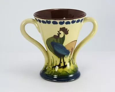 Buy Longpark Tormohun Torquay Art Pottery Mottoware Two Handled Vase With Cockerel • 7£