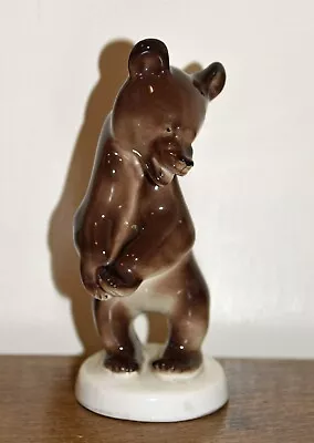 Buy Vintage Russian USSR Lomonosov  Ceramic Standing Bear  15cms High • 10£