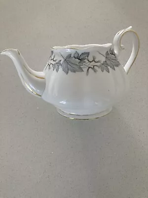 Buy VINTAGE Royal Albert Bone China Silver Maple Large Teapot. • 14.99£