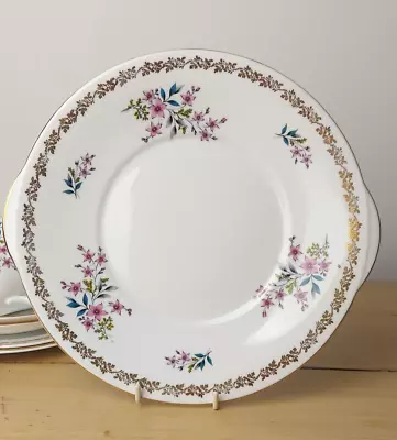 Buy Vintage Royal Grafton Bone China Floral Cake Plate Sandwich Plate 23cms • 10£