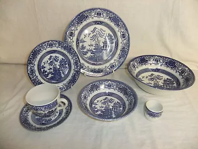 Buy English Ironstone Pottery Staffordshire - Old Willow - Vintage Tableware - 4B2B • 4.94£