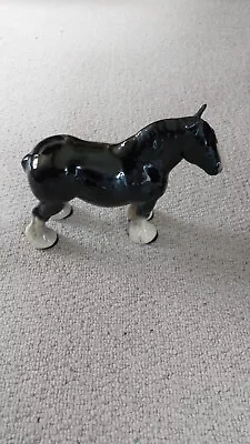 Buy  Collectible Large Vintage Ceramic Brown Shire Horse Figurine 18cm Tall • 10£