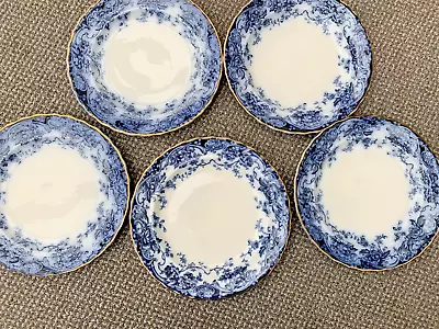Buy 5 Vintage Keeling & Co Late Mayers Blue CHATSWORTH Pattern 10  Dinner Plates • 40£