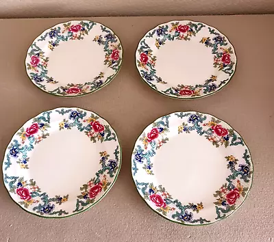 Buy 4 Royal Doulton  Floradora Green  Bread & Butter Plates 7  • 23.29£