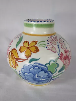 Buy Poole Pottery TRADITIONAL WARE BN Pattern Posy Bowl Vase, Shape 440 Iris Skinner • 75£