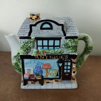Buy Vintage 'The Village' Novelty Cottage Ware Teapot 'Antiques Shop' Decorative  • 5.95£