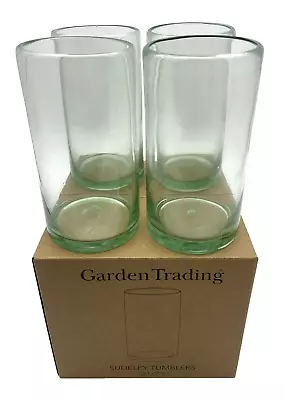 Buy Garden Trading Sudeley Tall Tumblers Recycled Green Glass Hi Ball (Set Of 4) • 18.99£