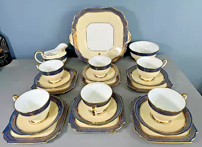 Buy Aynsley Bone China Vintage 21 Piece Tea Sandwich Set  Pattern 1845 1920’s • 180£