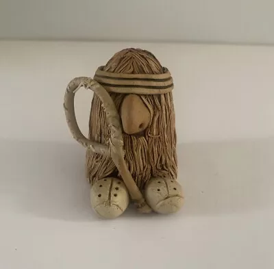 Buy Studio Pottery Tennis Figure Vintage Gairloch Scottish Highlands Pottery 70’s • 16.50£