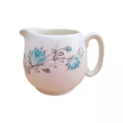 Buy Biltons 1912 Ltd England  Milk/Cream Jug Blue Floral Design Vintage 8.5cm Tall • 5£