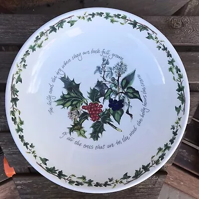 Buy Portmeirion The Holly And The Ivy 33cm/ 13  Oval Large Platter Bowl White Green • 26£