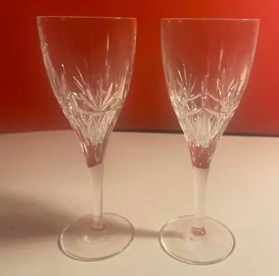 Buy Edinburgh Crystal Ayr Cut Pattern Wine Glasses Set Of 2, Etched (c), Drinkware • 24.50£