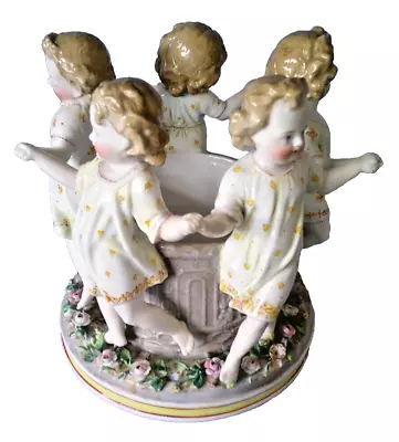 Buy Chelsea? Porcelain Centre Dish With 5 Standing Cherubs Blue Anchor ? 538 EBS • 85£