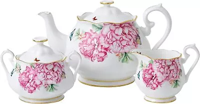 Buy Royal Albert Miranda Kerr Friendship 40001821 Teapot, Sugar & Cream 3 Pc, Fine  • 232.29£