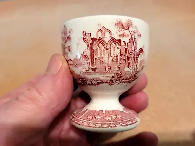 Buy Rare Antique Mason's Ironstone Ancient Ruins Pattern Red Transferware Egg Cup. • 4.99£