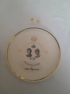 Buy Charles And Diane Commemorated Plate Prinknash Pottery In Box • 0.99£