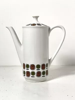 Buy Vtg Coffee Pot 50s/60s Satin White W H Grindley Staffordshire Ironstone Burslem • 35£