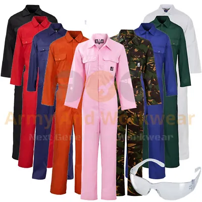 Buy Ladies Heavy Duty Boilersuit Work Coverall Overall Womens Pant FREE SAFETY SPECS • 32.99£