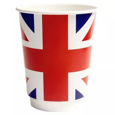 Buy 12oz Union Jack Paper Cups  Disposable Tableware Double Wall X 500 • 69.95£