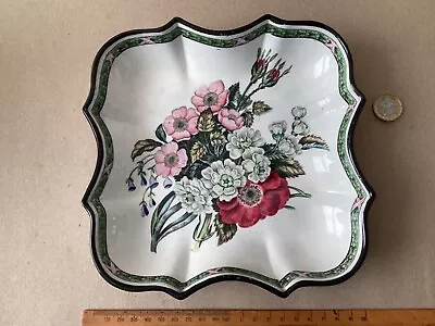 Buy Georgian Pearlware Devonia Shaped Breakfast Dish C1815. Polychrome Flower Spray • 40£