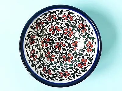 Buy Hand Painted Karanfil Clove Flowers Decor Turkish Iznik Pottery Ceramic Bowl 5  • 14.99£